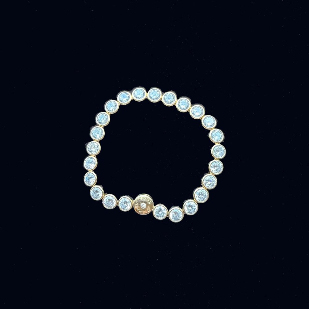 Michael Kors Gold Park Ave Tennis Crystal Bracelet - Picture 6 of 8